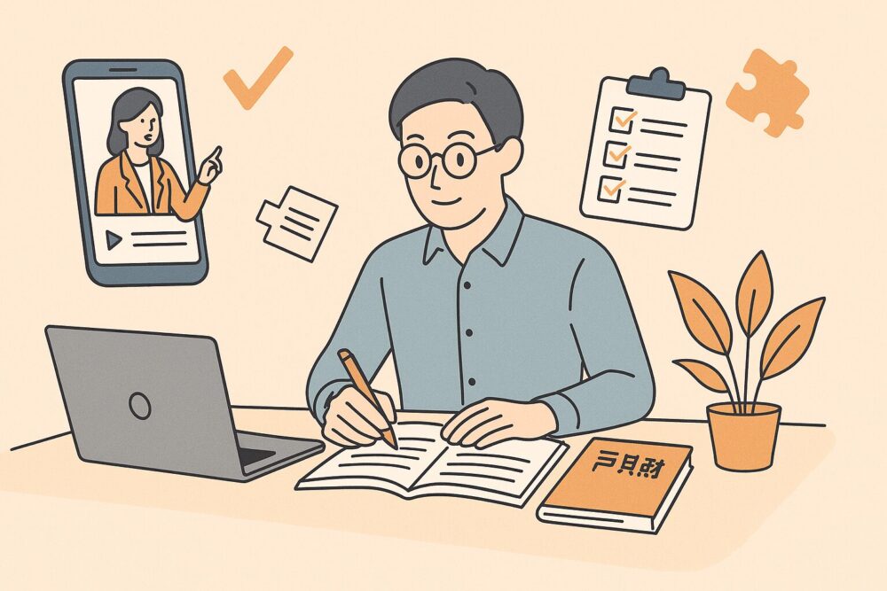 勉強をしてる人