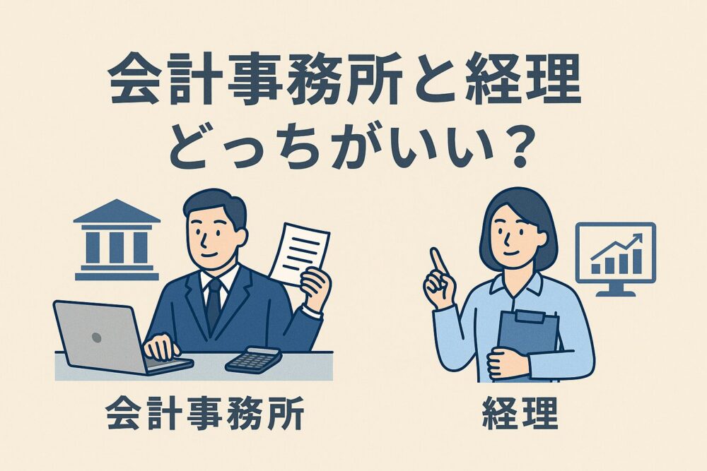 会計事務所　経理　どっち