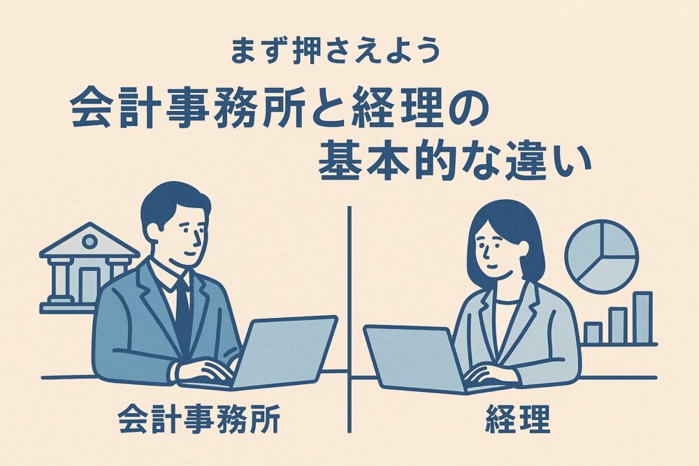 会計事務所 経理 違い
