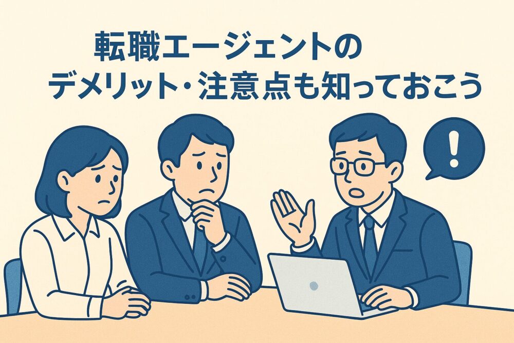 転職エージェント デメリット 注意点