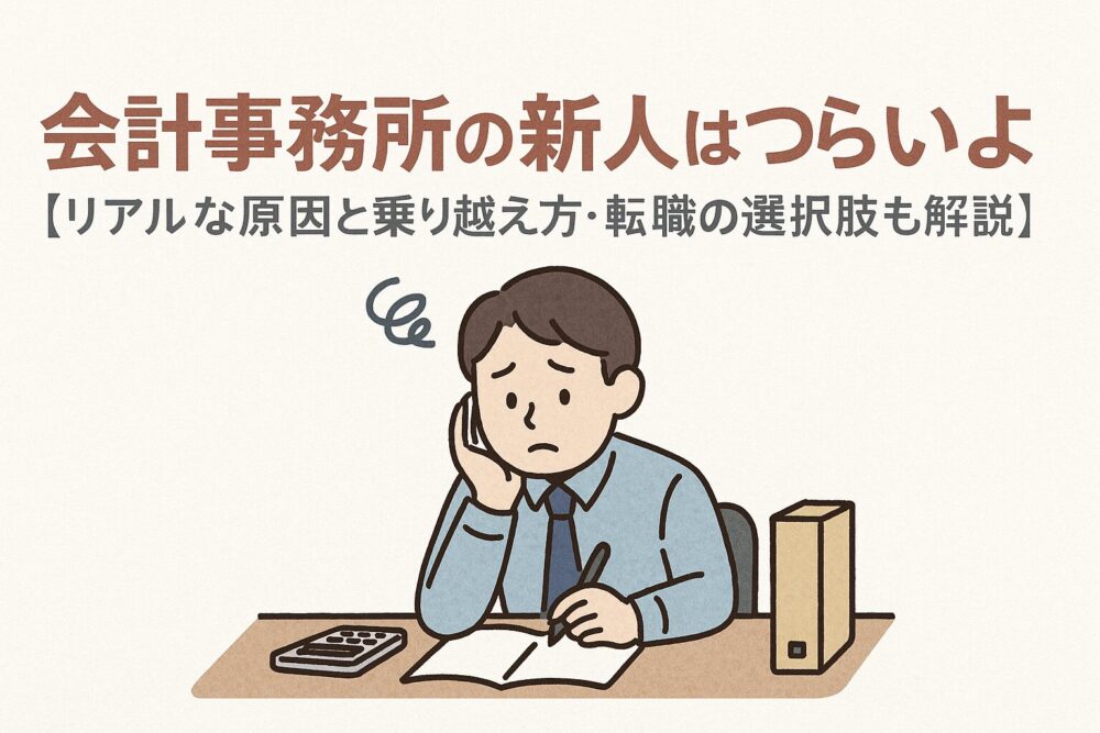 会計事務所　新人　つらい