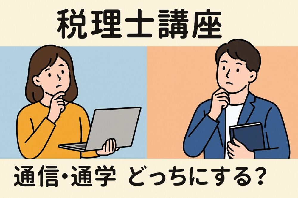 税理士講座　通信　通学　どっち