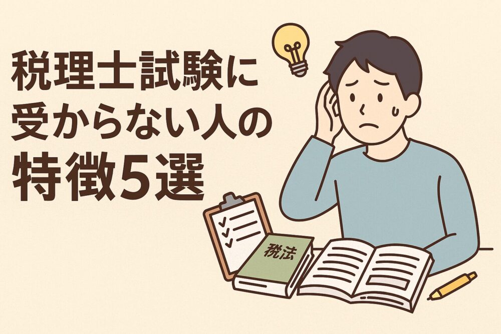 税理士試験　受からない人　特徴
