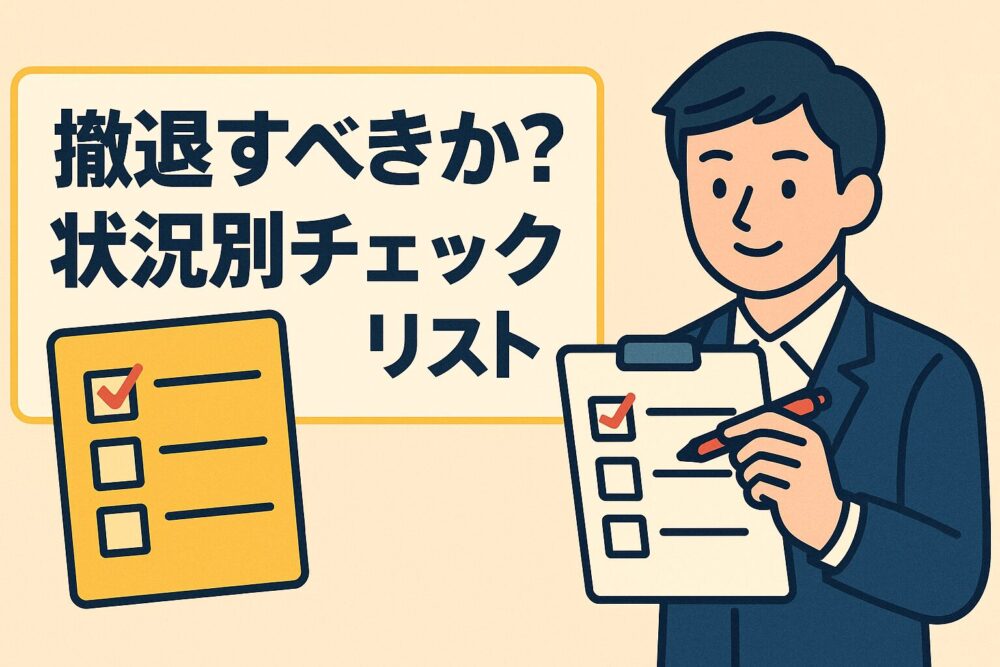 税理士試験 撤退すべきか? チェックリスト